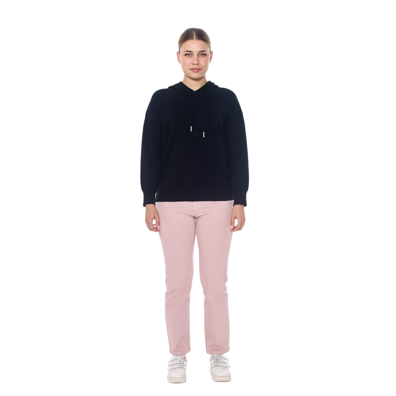 Harcour - Sweat manches longues femme Santa noir | - Ohlala