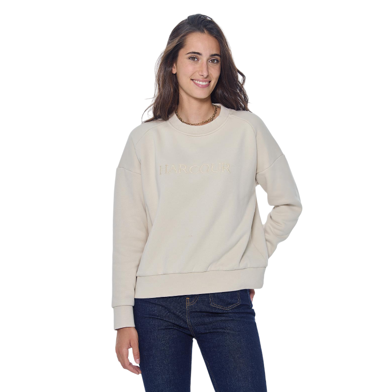 Harcour - Women's long sleeve sweatshirt Sirius ivory | - Ohlala