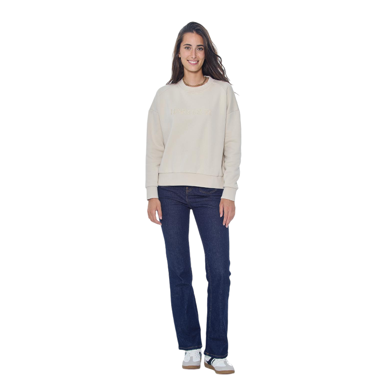 Harcour - Women's long sleeve sweatshirt Sirius ivory | - Ohlala