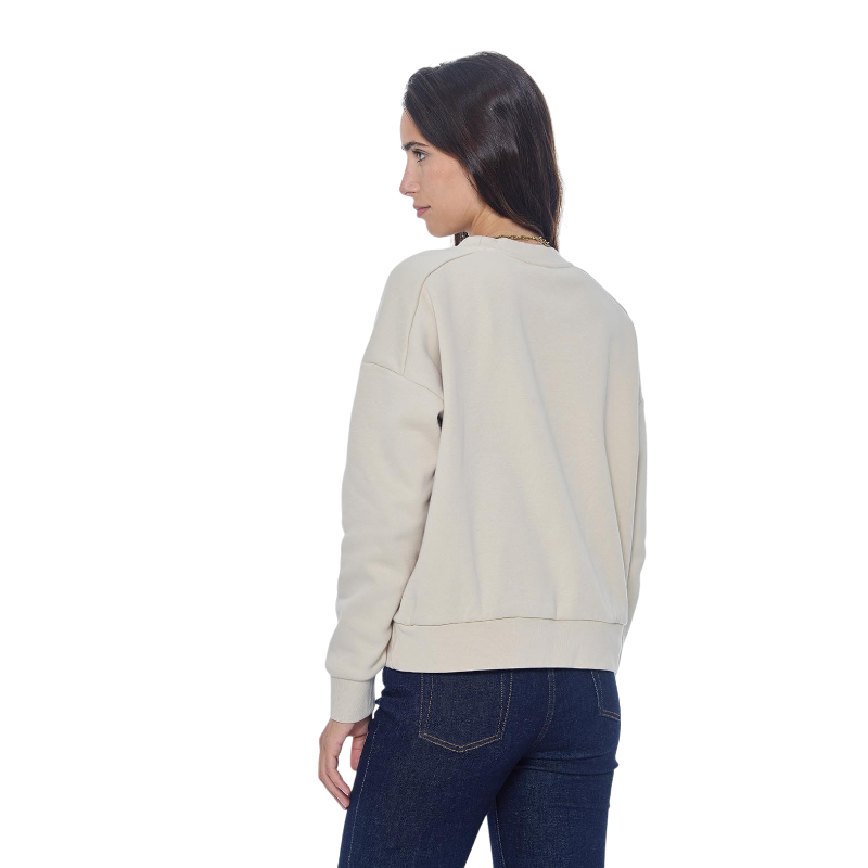 Harcour - Women's long sleeve sweatshirt Sirius ivory | - Ohlala