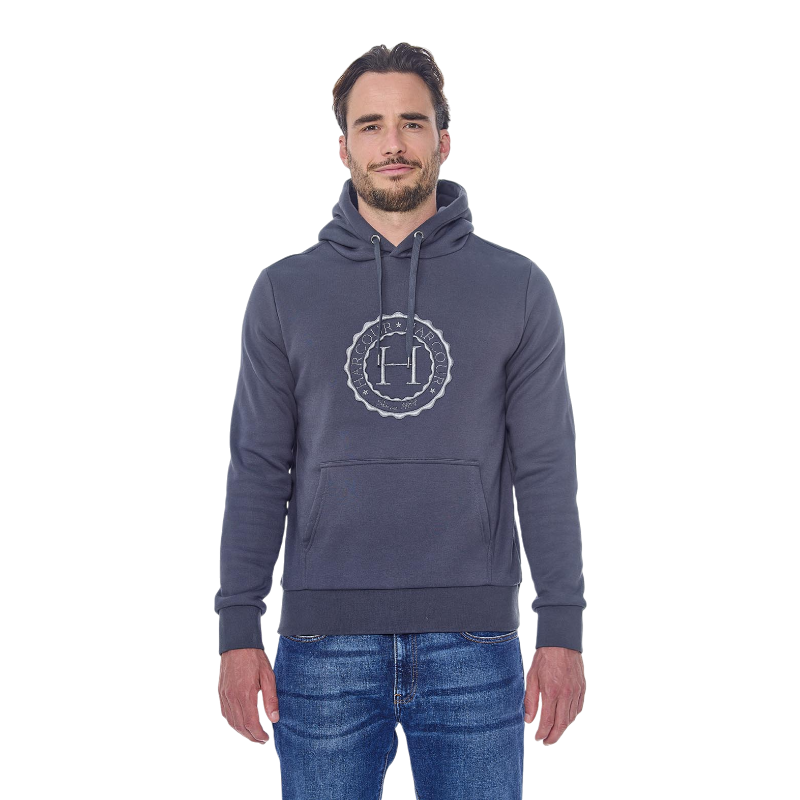 Harcour - Unisex long sleeve sweatshirt Samy anthracite grey | - Ohlala