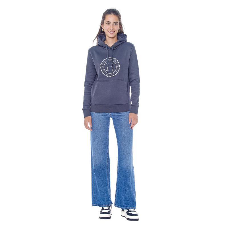 Harcour - Unisex long sleeve sweatshirt Samy anthracite grey | - Ohlala