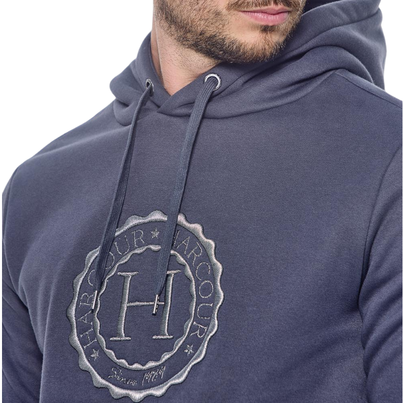 Harcour - Unisex long sleeve sweatshirt Samy anthracite grey | - Ohlala