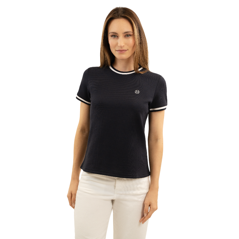 Harcour - Damen Kurzarm-T-Shirt Belsara marine | - Ohlala