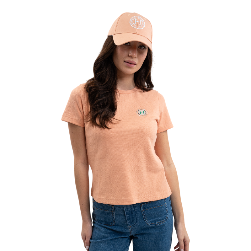 Harcour - Tchaka women's short-sleeve t-shirt apricot | - Ohlala