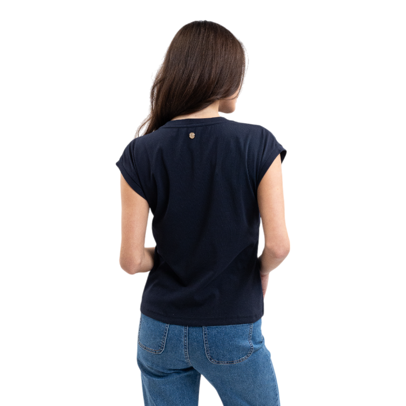 Harcour - Women's short-sleeve T-shirt Tchaka navy | - Ohlala