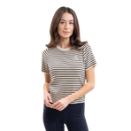 Harcour - Women's short-sleeve T-shirt Tzimi linen/navy | - Ohlala