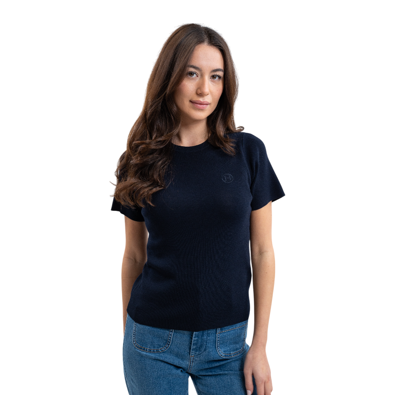 Harcour - Women's short-sleeve T-shirt Tzimi navy | - Ohlala