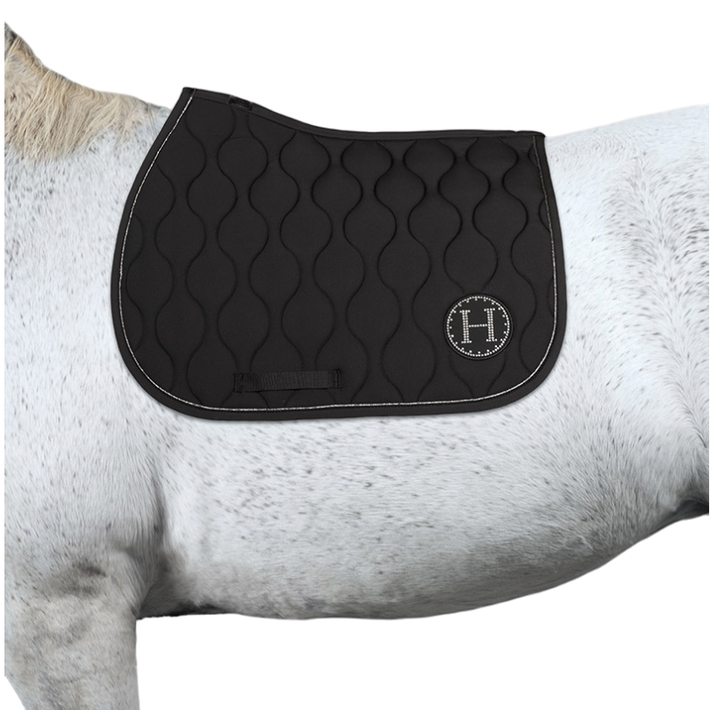 Ivana Black Saddle Pad - Harcour