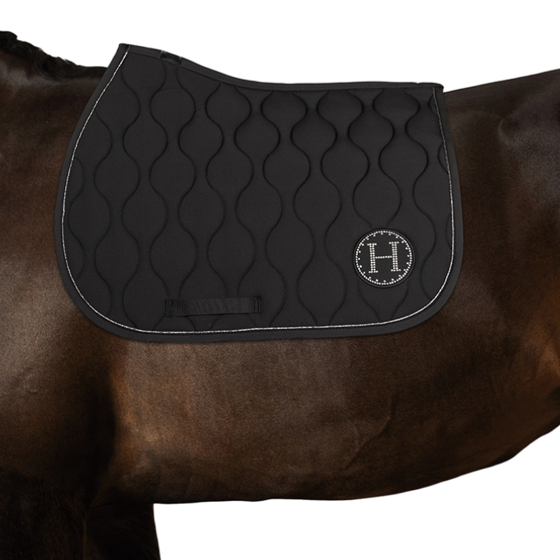 Ivana Black Saddle Pad - Harcour