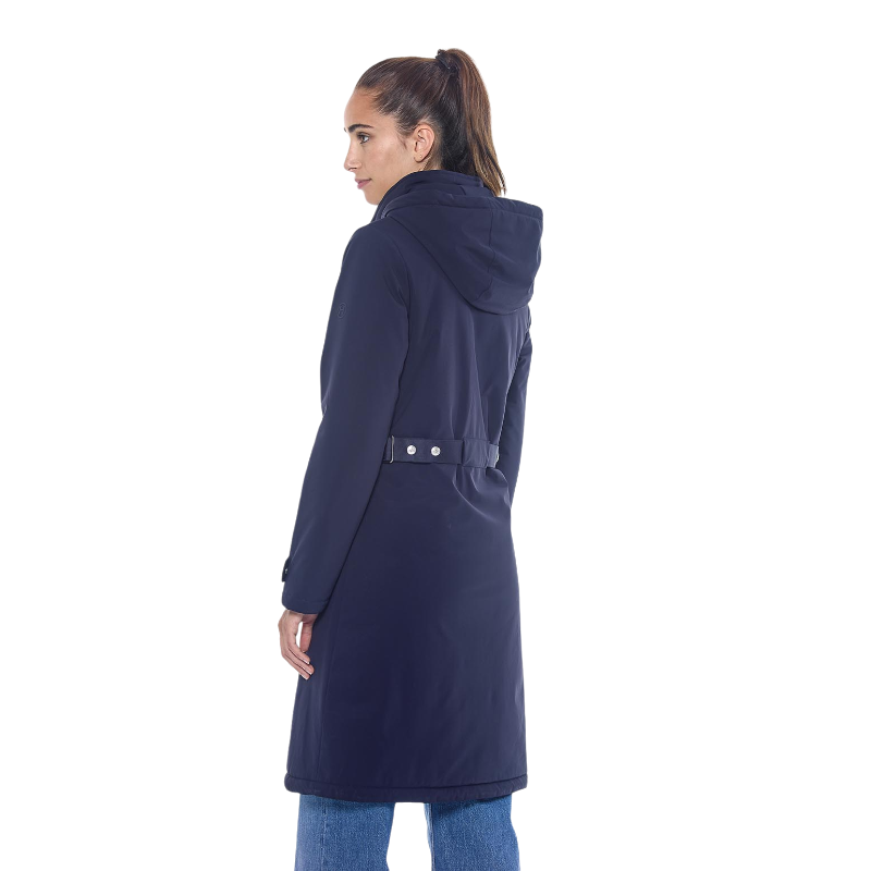 Harcour - Women's Taylor navy warm trench coat | - Ohlala