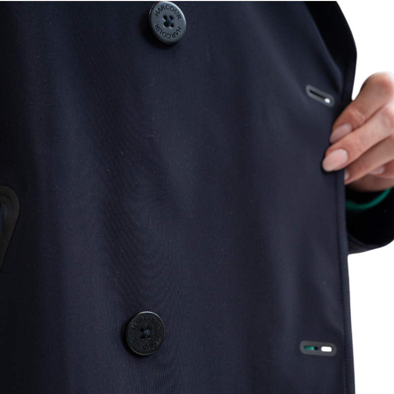 Harcour - Women's trench coat Talina navy | - Ohlala