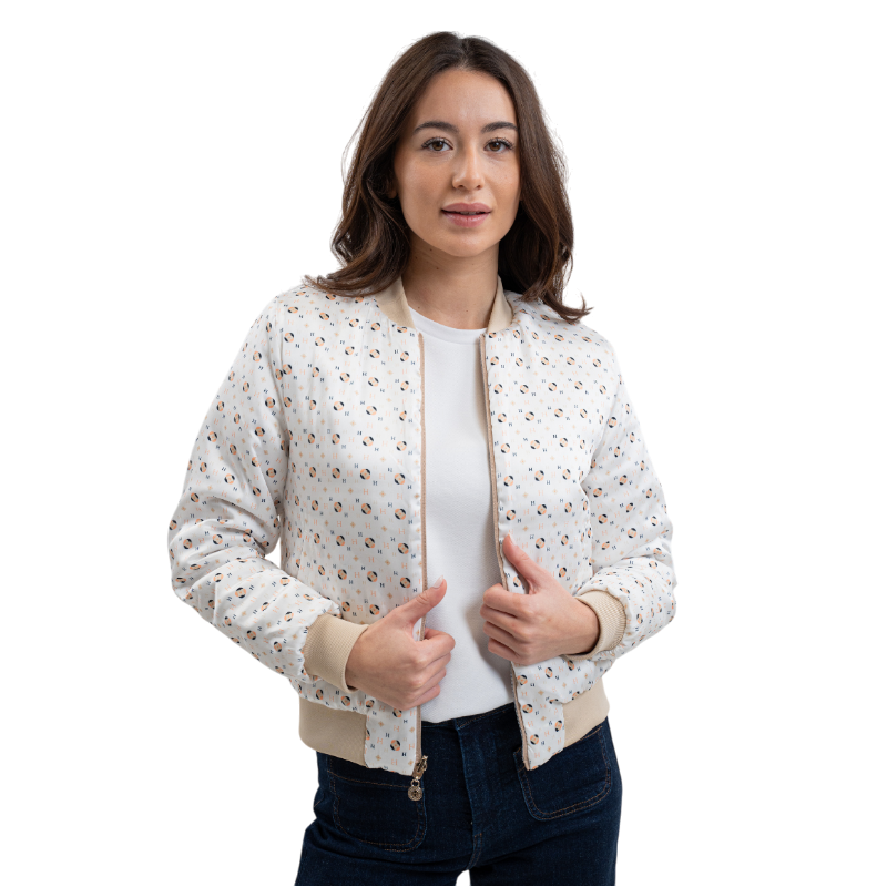 Harcour - Veste bombers femme Boecia lin | - Ohlala