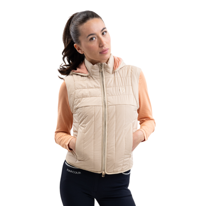 Harcour - Women's sleeveless jacket Berla linen | - Ohlala