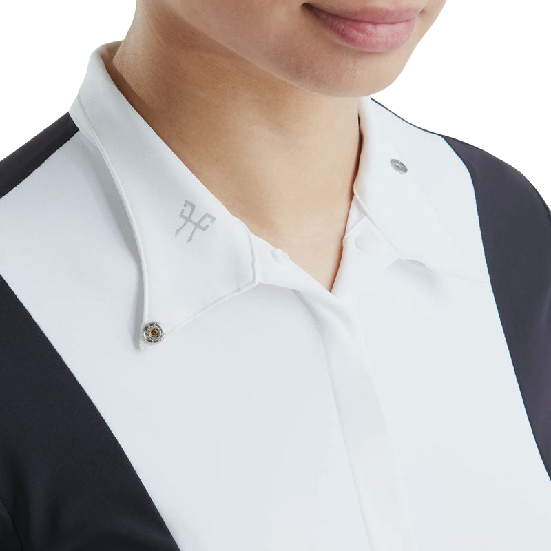 Horse Pilot - Camicia a maniche lunghe donna Monica blu notte | - Ohlala