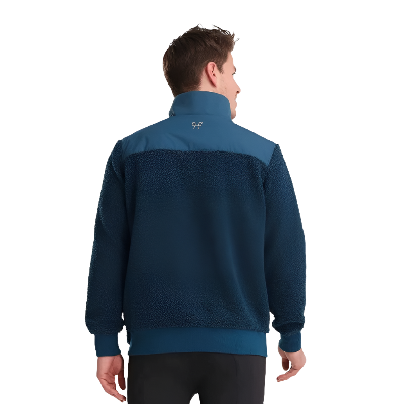 Horse Pilot - Herren Sherpa Jacke marine | - Ohlala