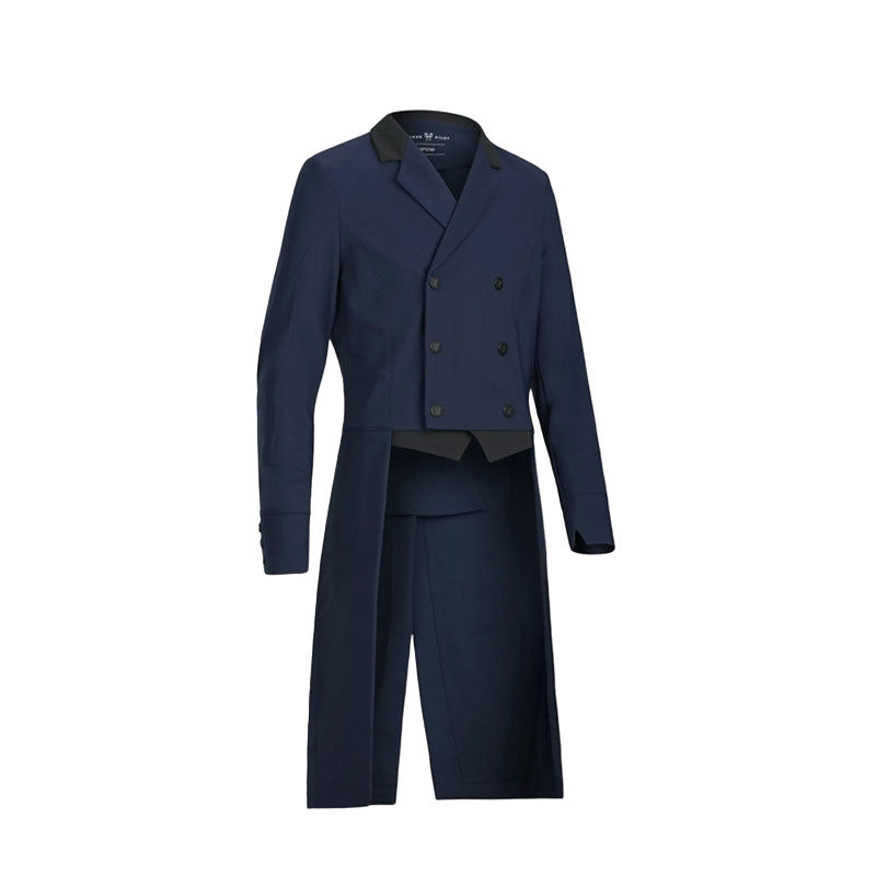 Horse Pilot - Men's Long Frac Navy Dressage Competition Jacket | - Ohlala