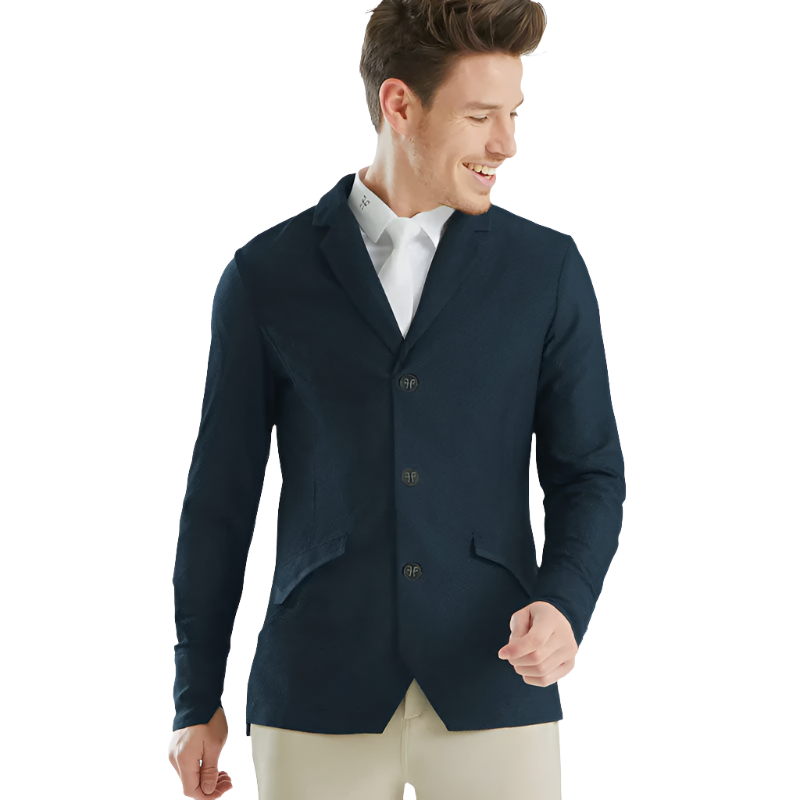 Horse Pilot - Chaqueta de competición hombre Aeromesh marino | - Ohlala