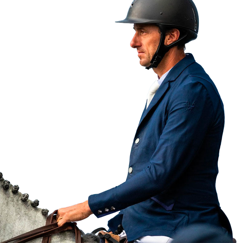 Horse Pilot - Chaqueta de competición hombre Aeromesh marino | - Ohlala
