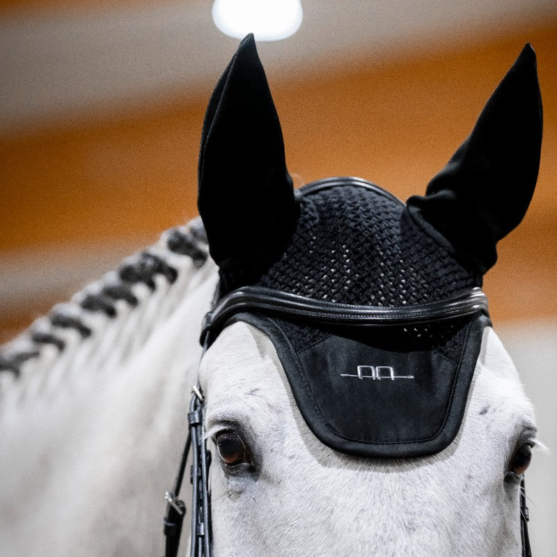 Horseware - Alessandro Albanese Black Horse Ear Bonnet | - Ohlala