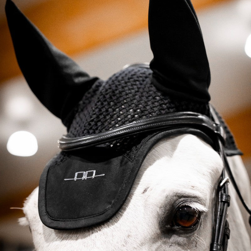 Horseware - Alessandro Albanese black horse ear bonnet | - Ohlala