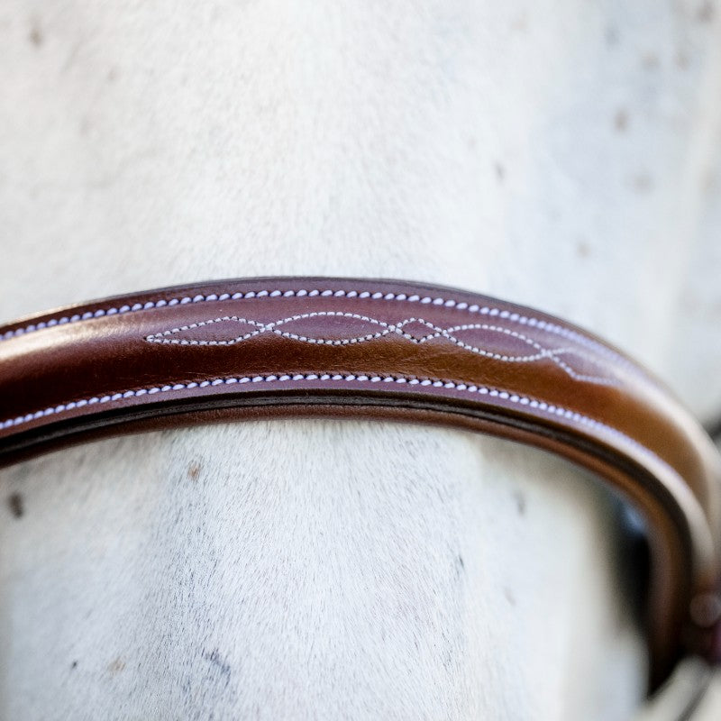 Horseware - Cavezza Cavesson Hunter Pony con redini dark tan | - Ohlala