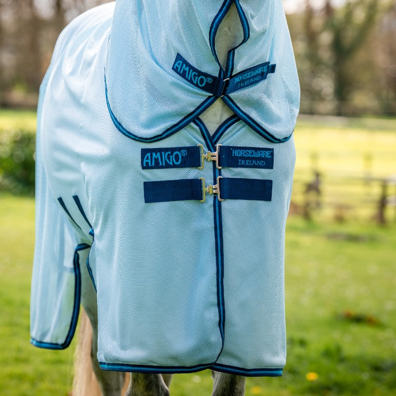 Horseware - Fliegendecke Amigo Bug Buster azurblau/ marine/ elektrischblau | - Ohlala