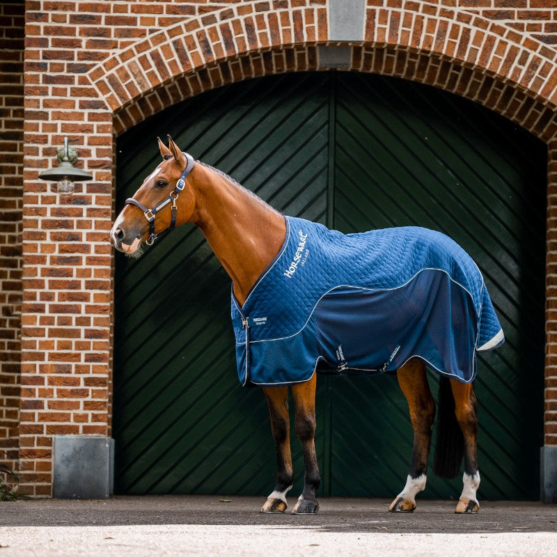 Horseware - Transportdeken Signature Travel Cooler marine | - Ohlala