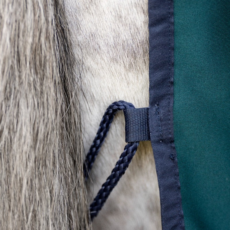 Horseware - Oddychająca derka Amigo Jersey dynasty green/ granatowy/ srebrny | - Ohlala