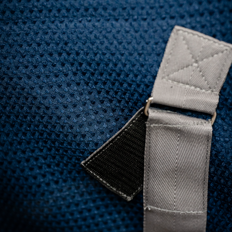 Horseware - Manta secante Rambo Techni Waffle azul marino/ thunderstorm grey/ plata | - Ohlala