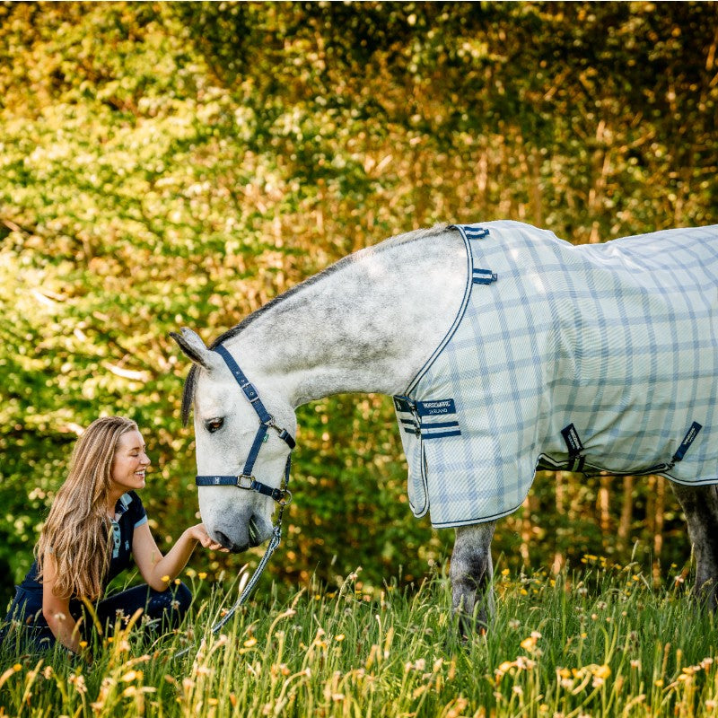 Horseware - Couverture anti-mouches Newmarket Plus witney navy | - Ohlala