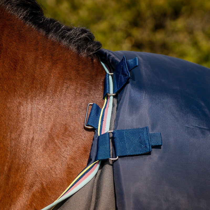 Horseware - Derka zewnętrzna Amigo Bravo 12 Plus shadow/ marine/ lime 250g | - Ohlala