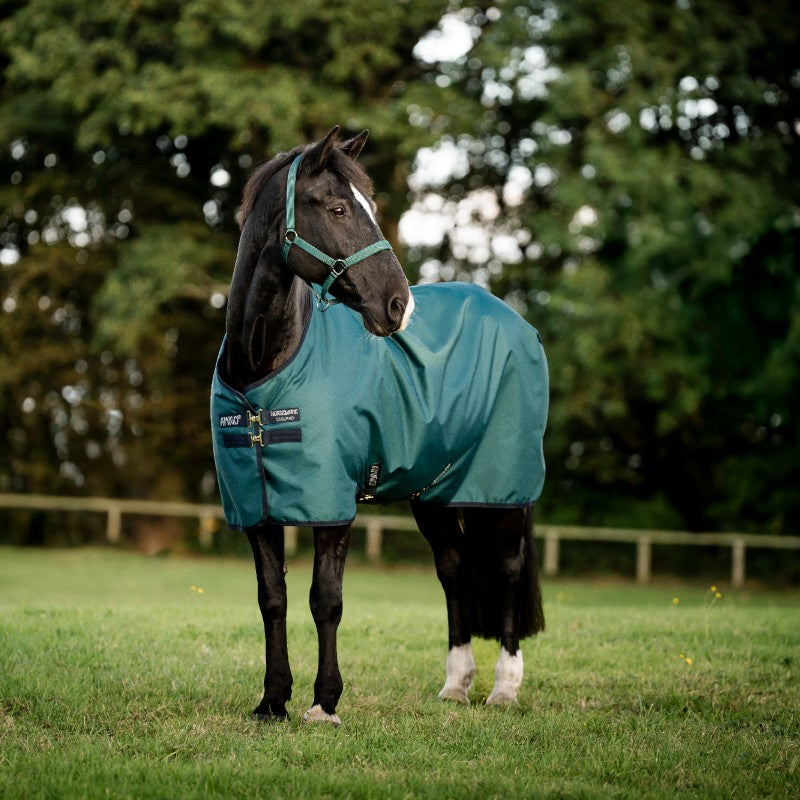 Horseware - Coperta da esterno Amigo Ripstop Fleece Lined Turnout dynasty green/ marine/ argent 50g | - Ohlala