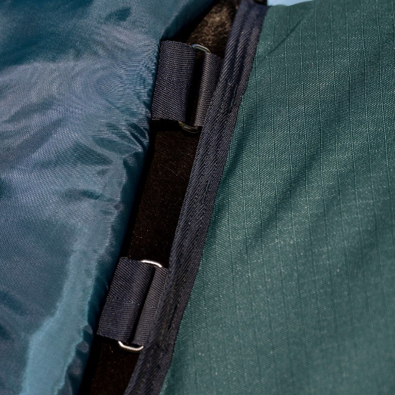 Horseware - Derka zewnętrzna Amigo Ripstop Plus Pony Turnout dynasty green/ marine/ srebrny 200g | - Ohlala