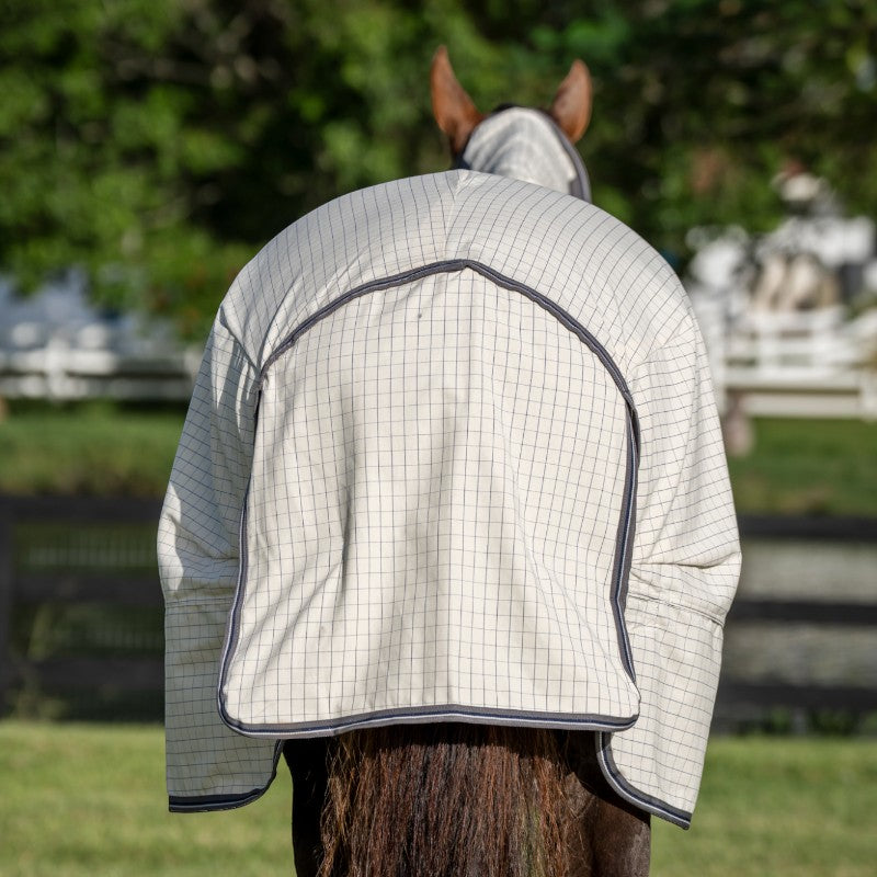Horseware - Derka outdoorowa Rambo Optimo Supreme Summer marine check/ thunderstorm grey/ argent 0g | - Ohlala