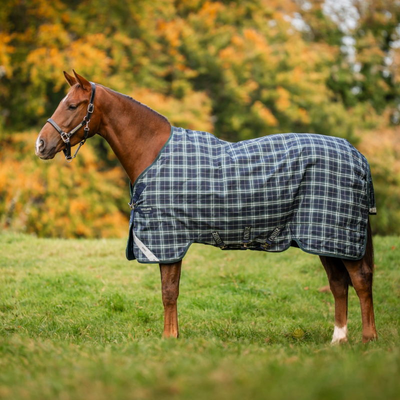 Horseware - Rhino Plus Turnout Rug Hunter Check/ Green/ Navy 0g