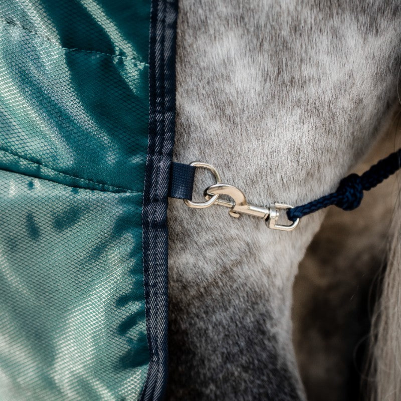 Horseware - Amigo Ripstop Insulator Stable Rug dynasty green/ navy/ silver 200g | - Ohlala