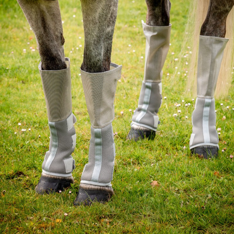 Horseware - Tech-Fit Flyboot fly boots silver (x4) | - Ohlala