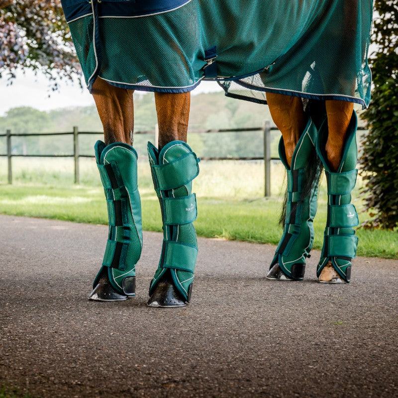 Horseware - Gambali da trasporto Signature hunter green (x4) | - Ohlala