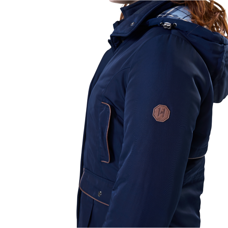 Horseware - Women's long sleeve coat Newmarket navy | - Ohlala
