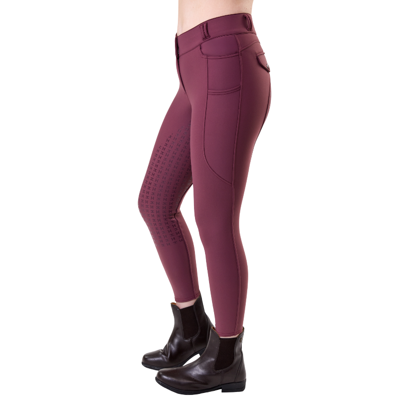 Horseware - Pantaloni da equitazione donna Flexfit Winter celestial purple full grip | - Ohlala