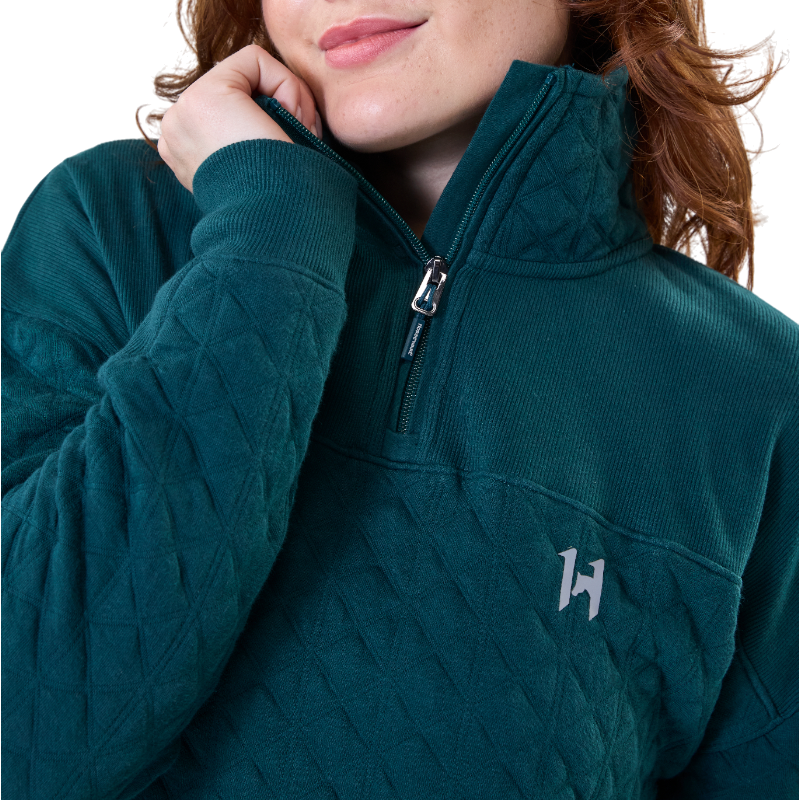 Horseware - Felpa a maniche lunghe donna Liberty Winter dynasty green | - Ohlala