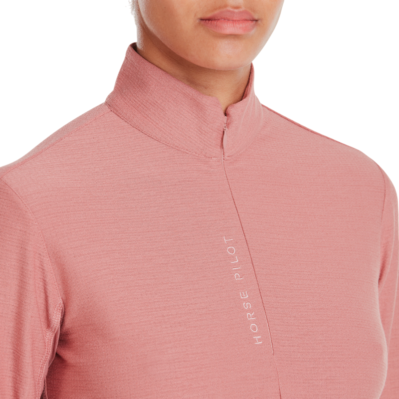 Horse Pilot - Women's long sleeve baselayer Suntech brick dust | - Ohlala