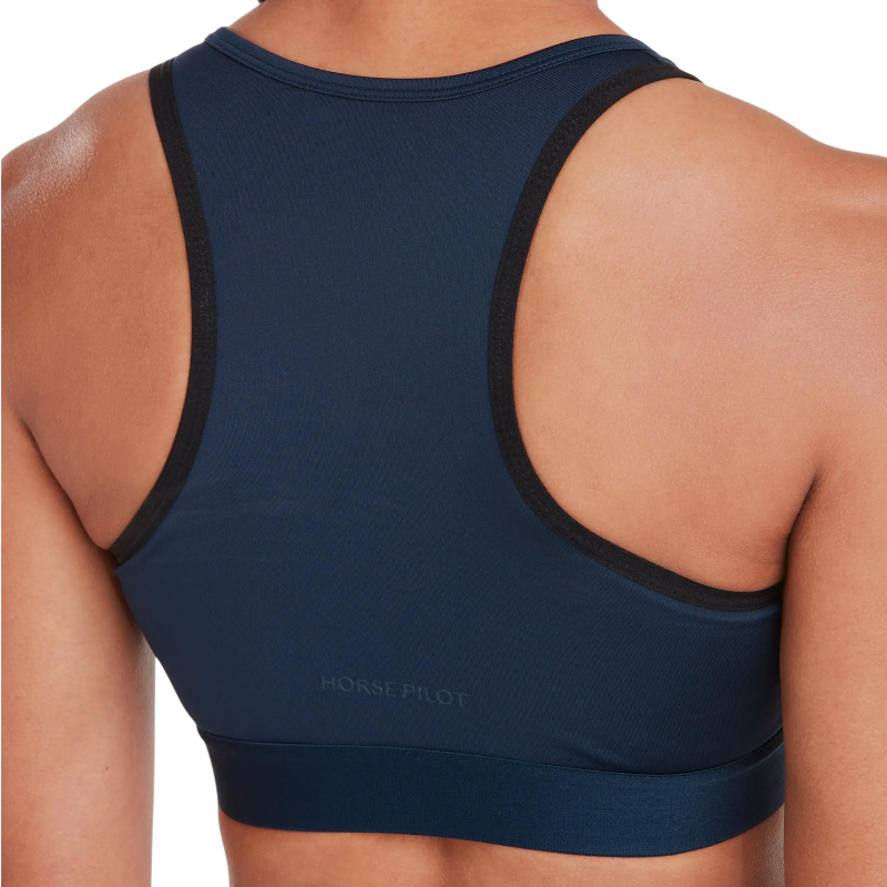 Horse Pilot - Biustonosz sportowy Sports Bra damski granatowy | - Ohlala