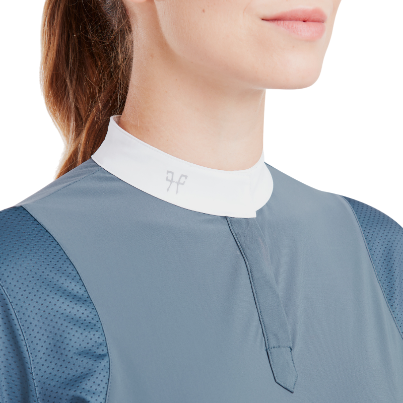 Horse Pilot - Women's short sleeve show shirt Aerolight vintage indigo | - Ohlala