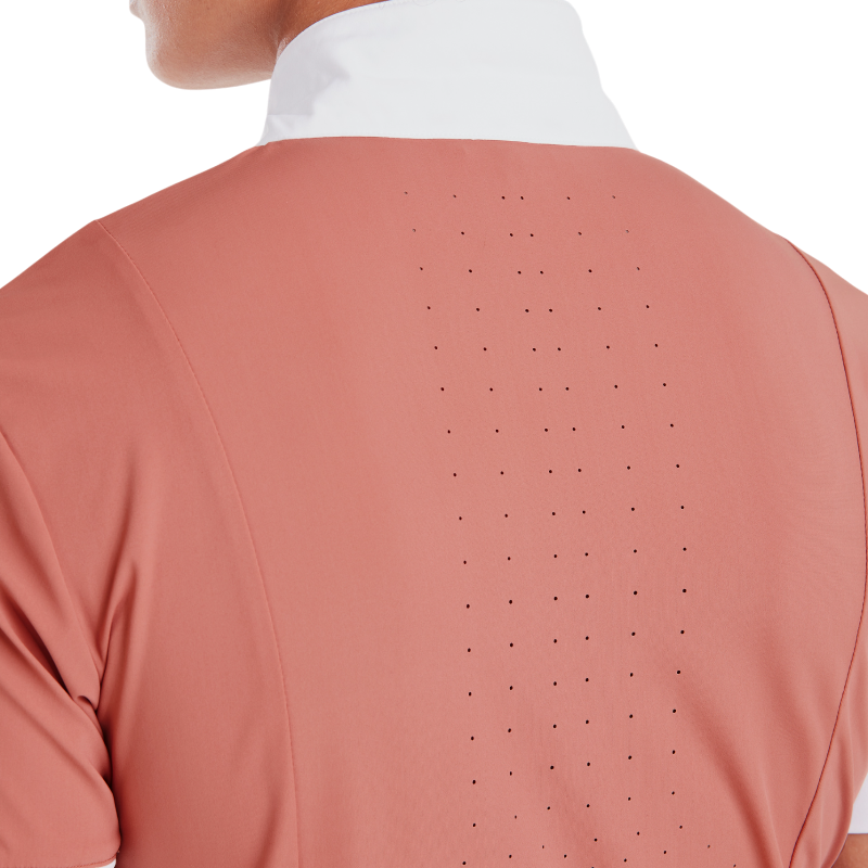 Horse Pilot - Women's short-sleeve competition shirt Monica brick dust | - Ohlala