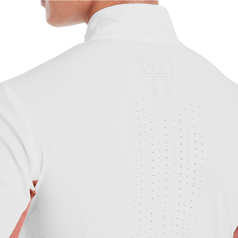 Horse Pilot - Women's long-sleeve competition shirt Monica brick dust | - Ohlala