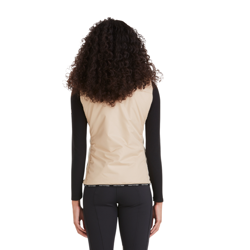 Horse Pilot - Women's sleeveless puffer jacket Rider Vest latte | - Ohlala