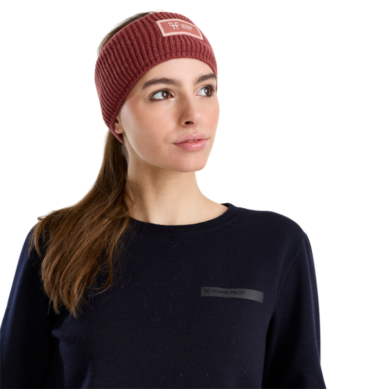 Horse Pilot - Fascia per capelli Rider rosso mattone