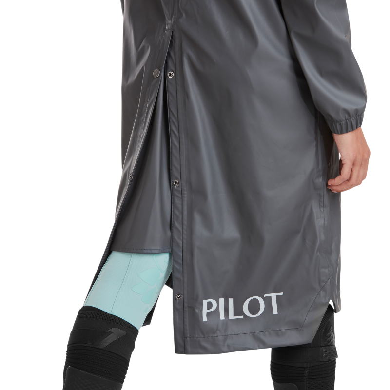 Horse Pilot - Women's Long Raintech rain jacket iron | - Ohlala